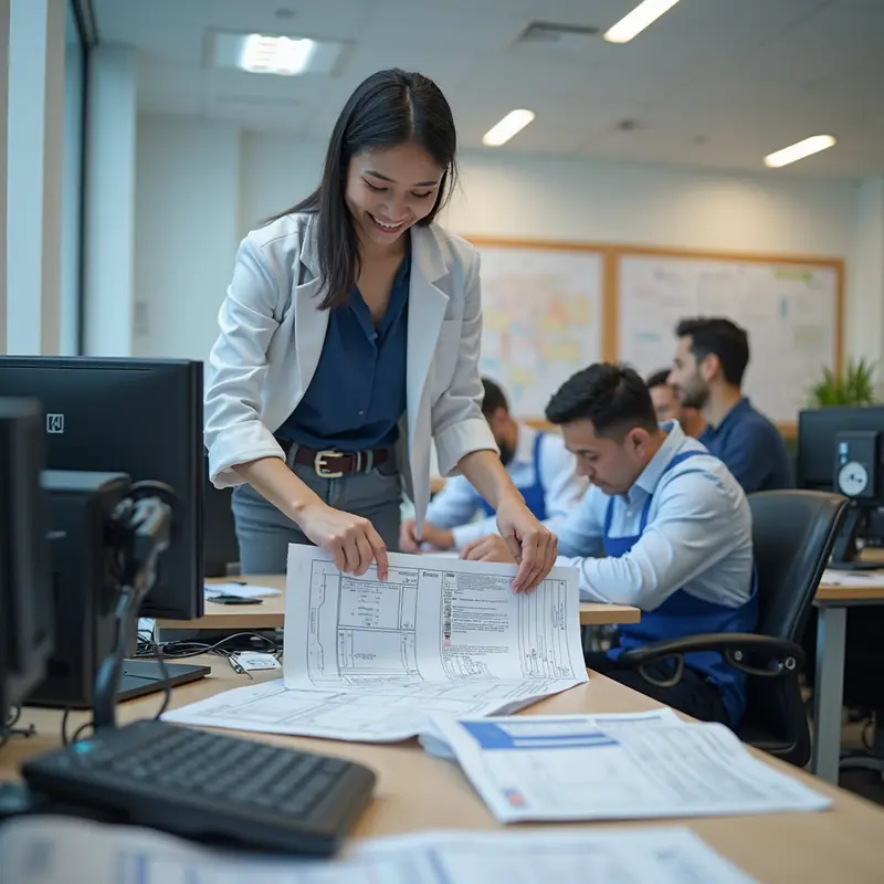 Kỹ thuật viên thực hiện bảo trì máy in định kỳ nhằm duy trì hiệu suất tốt nhất.