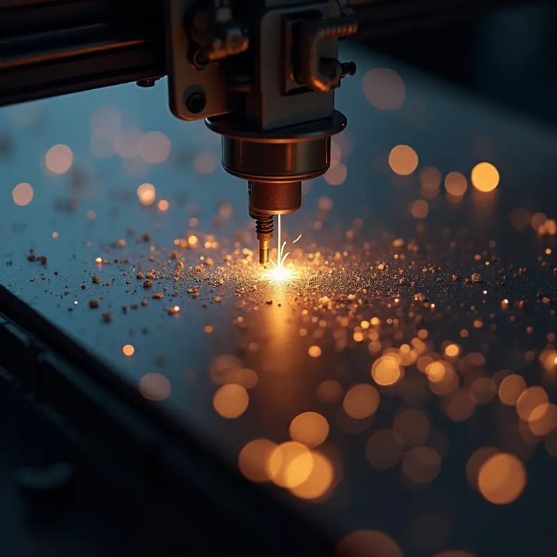 Hình ảnh kỹ thuật viên đang bơm mực vào hộp mực máy in laser tại văn phòng với các dụng cụ đi kèm.