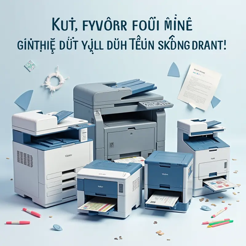 Kỹ thuật viên thay mực máy in tận nơi với các công cụ cần thiết sẵn có.