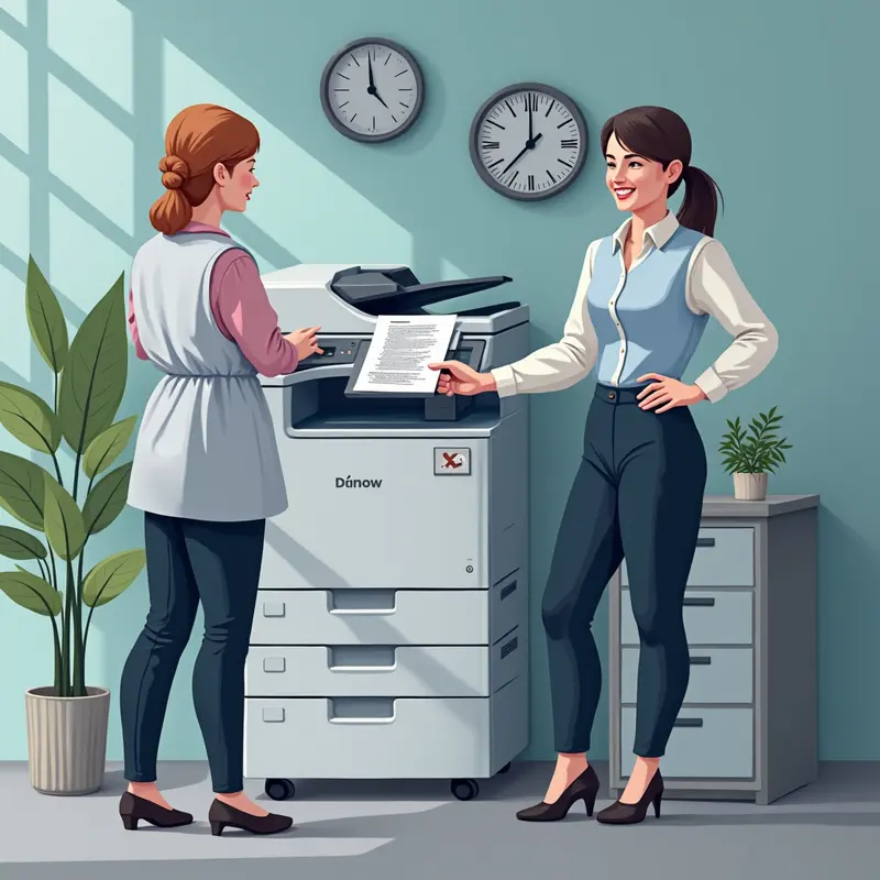 Khách hàng hài lòng với dịch vụ thay mực tại nhà tiện lợi.