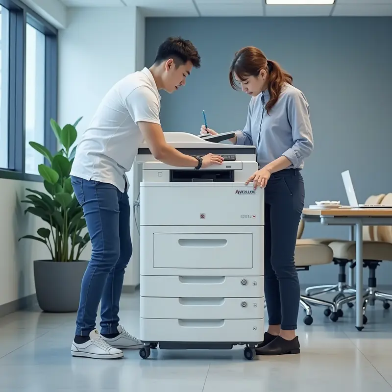 Kiểm tra máy in trước khi thay mực để đảm bảo hiệu suất tối ưu.